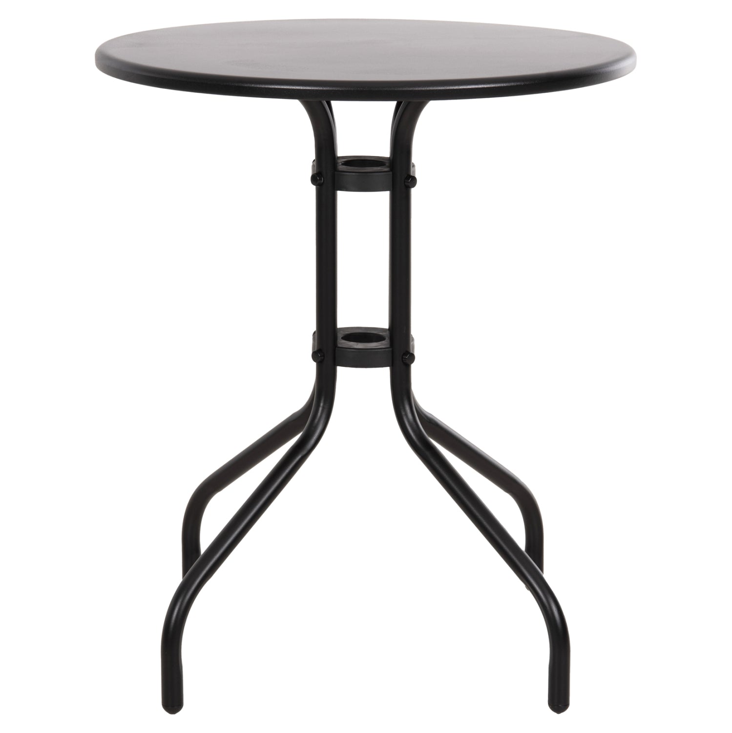 OUTDOOR ROUND TABLE BLACK HM5973.03 METALLIC IN BLACK Φ60x70Hcm.