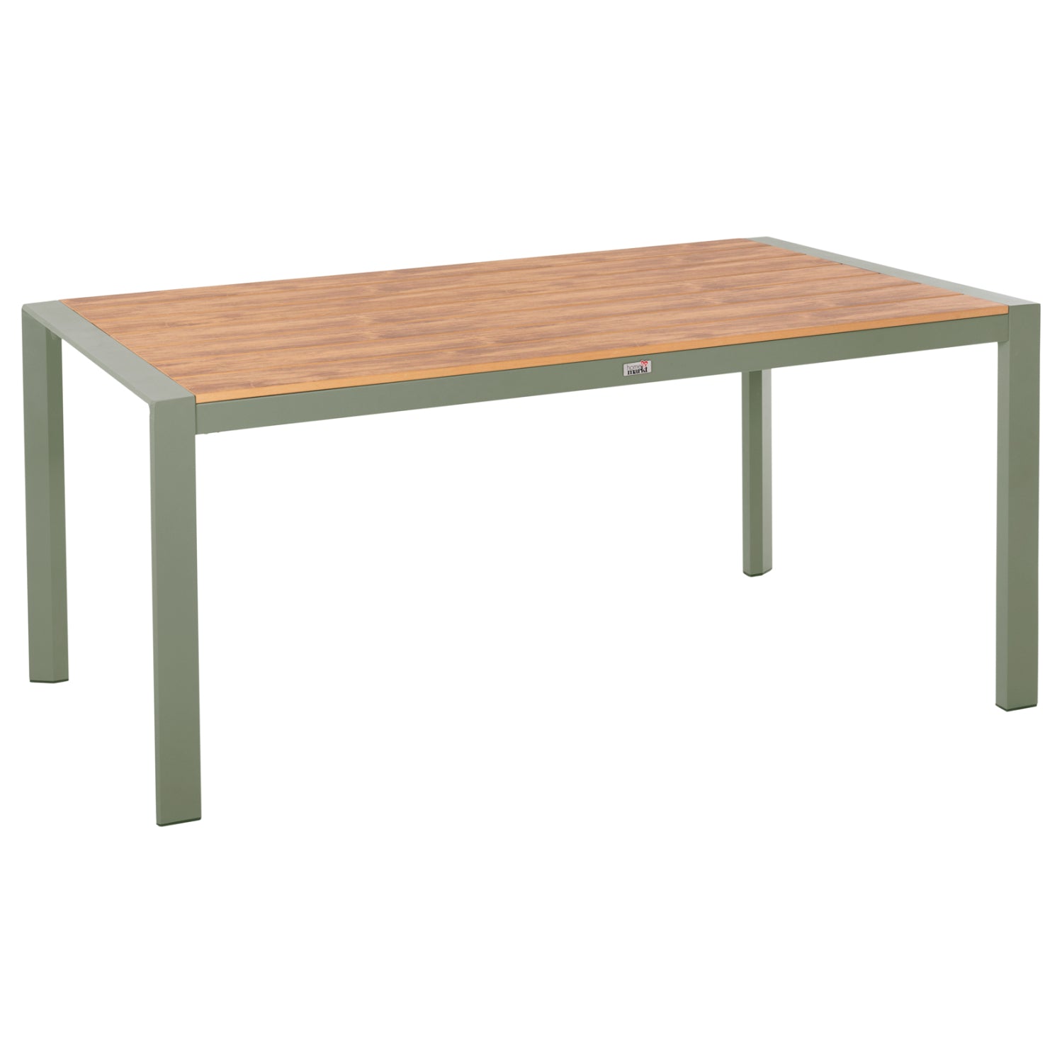 OUTDOOR DINING TABLE GOYA HM6059.07 ALUMINUM IN OLIVE GREEN & POLYWOOD 160X80Χ75Hcm.