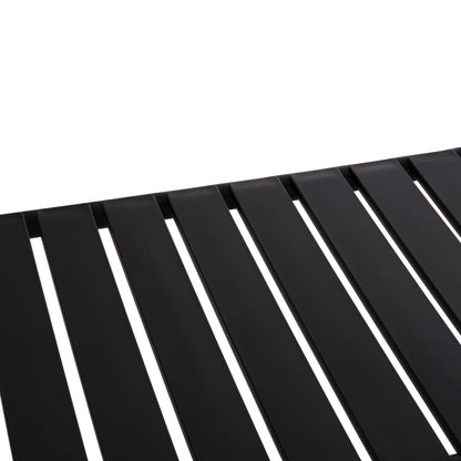 OUTDOOR COFFEE TABLE KORVER HM6334.02 POLYPROPYLENE IN BLACK 100x60x46Hcm.