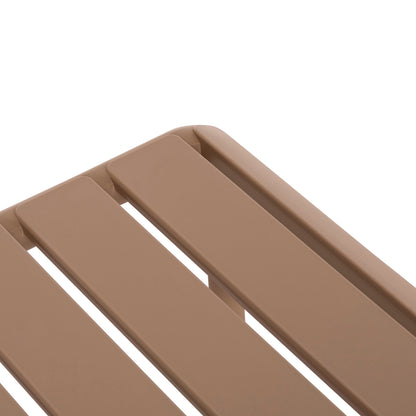 OUTDOOR COFFEE TABLE KORVER HM6334.04 POLYPROPYLENE IN CAPPUCCINO 100x60x46Hcm.