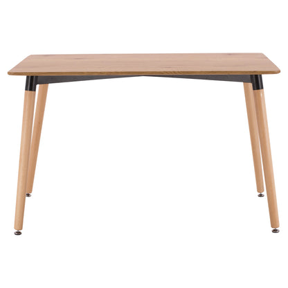 Dining Table Minimal HM008.04 natural, wooden legs BEECH, 120x80x73cm