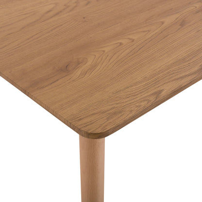 Dining Table Minimal HM008.04 natural, wooden legs BEECH, 120x80x73cm