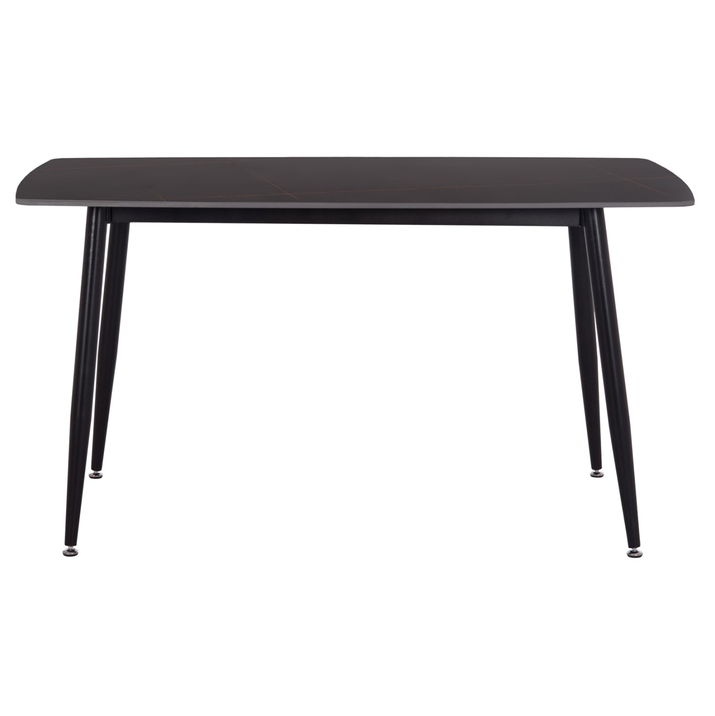 DINING TABLE RAVEN HM18149.02 CERAMIC TOP IN BLACK MARBLE LOOK 140x80x74Hcm.