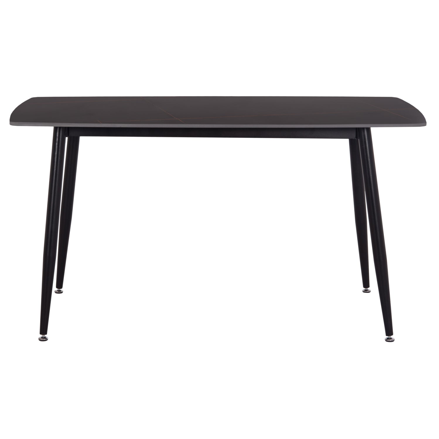 DINING TABLE RAVEN HM18149.02 CERAMIC TOP IN BLACK MARBLE LOOK 140x80x74Hcm.