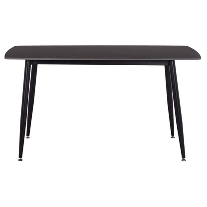 DINING TABLE RAVEN HM18149.02 CERAMIC TOP IN BLACK MARBLE LOOK 140x80x74Hcm.