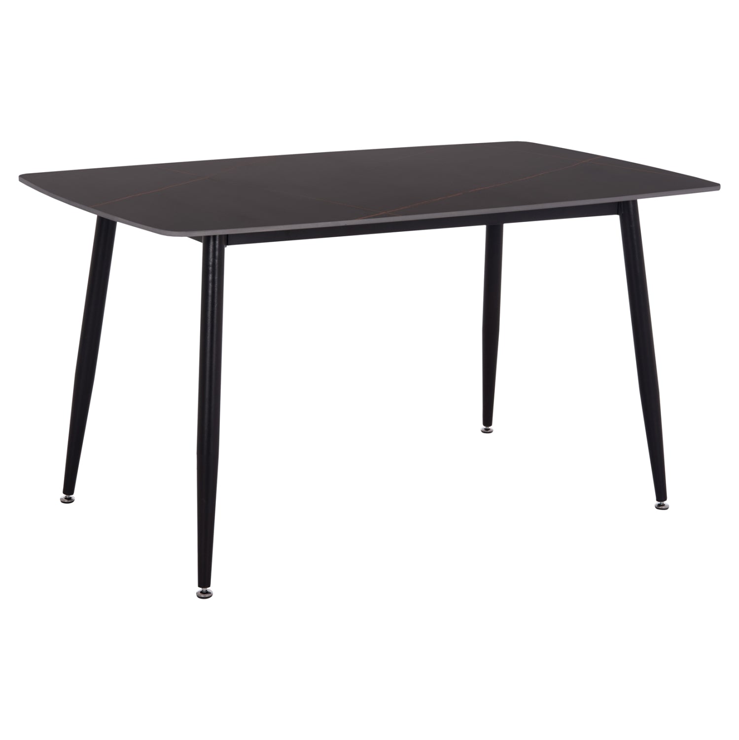 DINING TABLE RAVEN HM18149.02 CERAMIC TOP IN BLACK MARBLE LOOK 140x80x74Hcm.