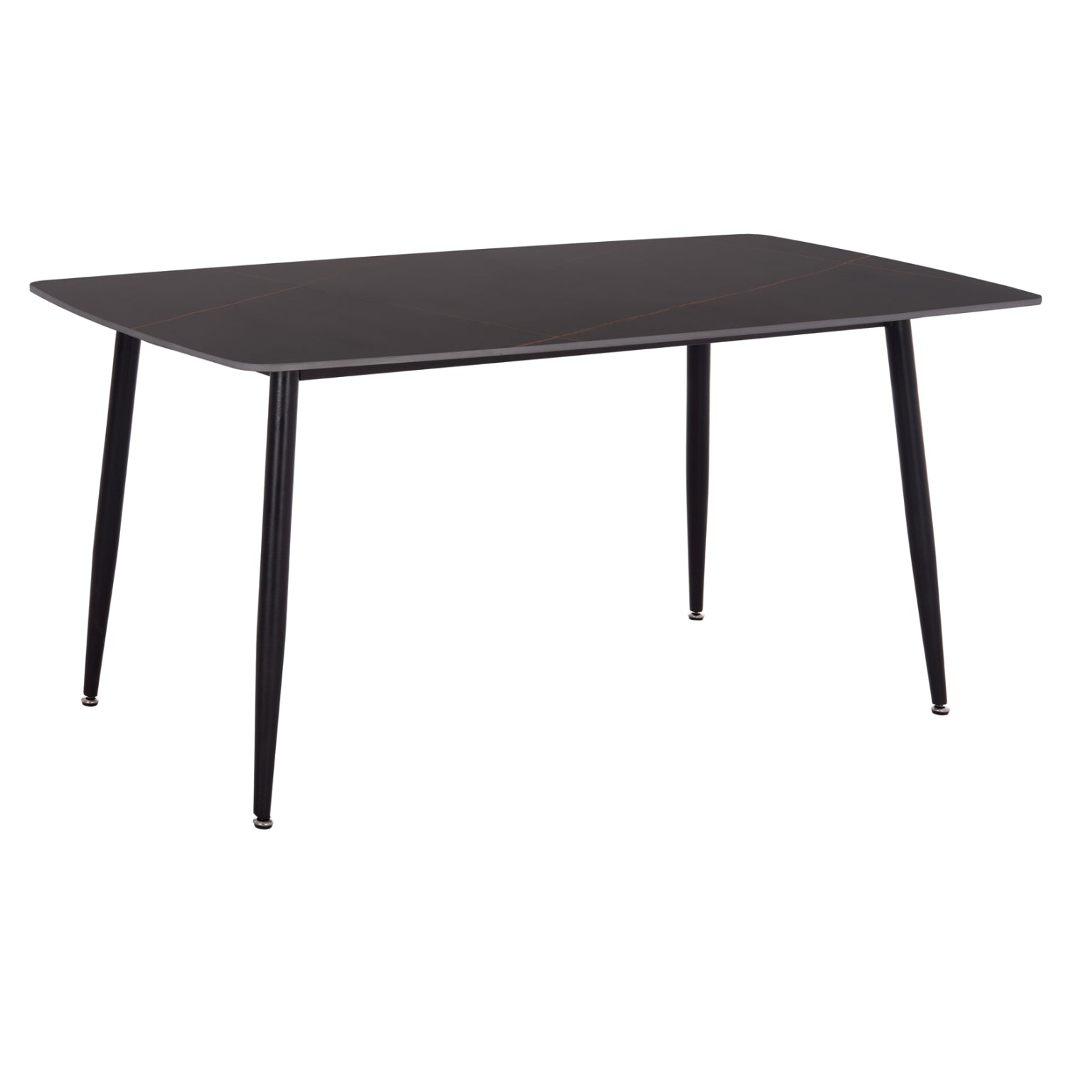DINING TABLE RAVEN HM18150.02 CERAMIC TOP IN BLACK MARBLE LOOK 160x80x74Hcm.