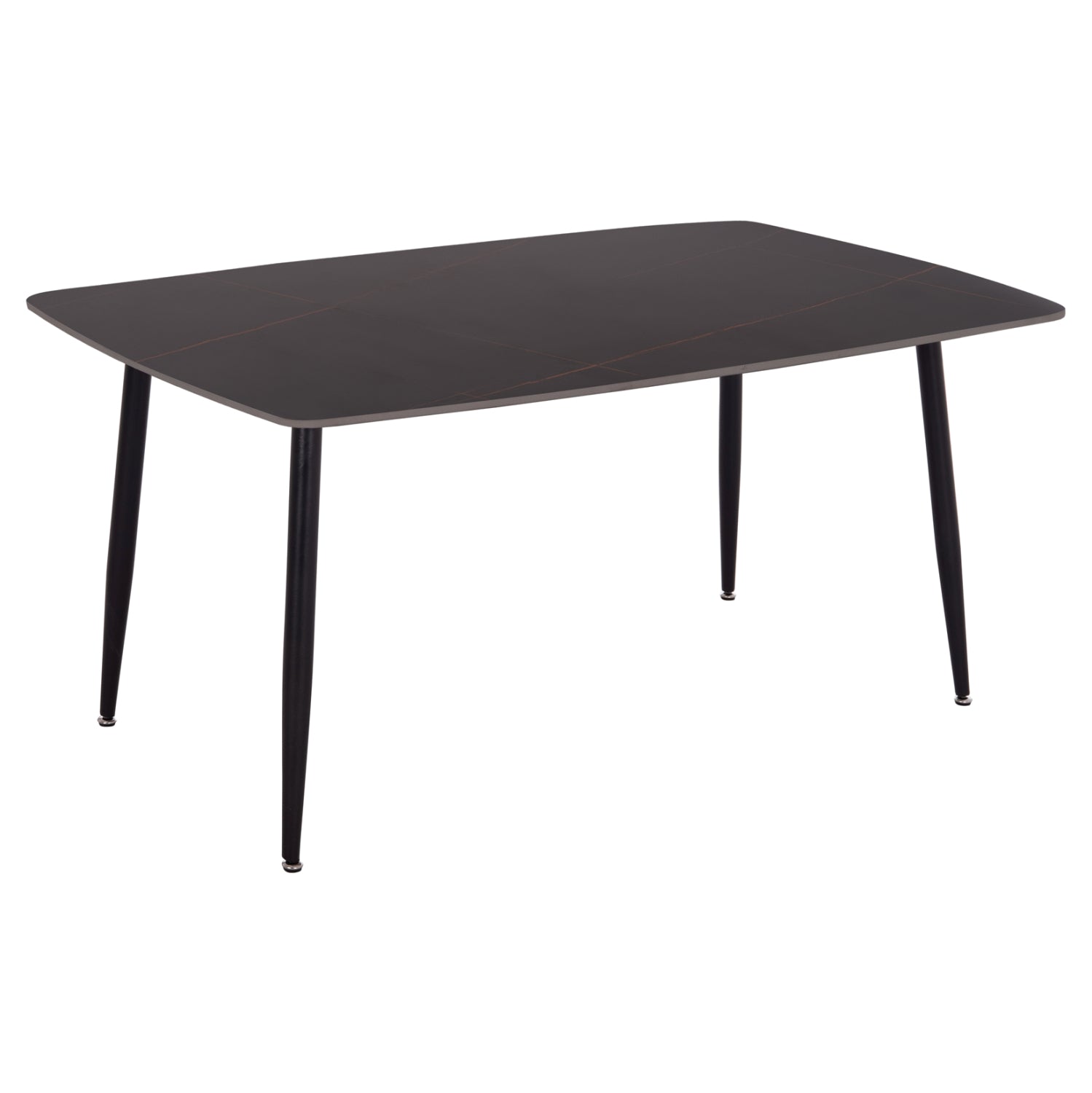 DINING TABLE RAVEN HM18150.02 CERAMIC TOP IN BLACK MARBLE LOOK 160x80x74Hcm.