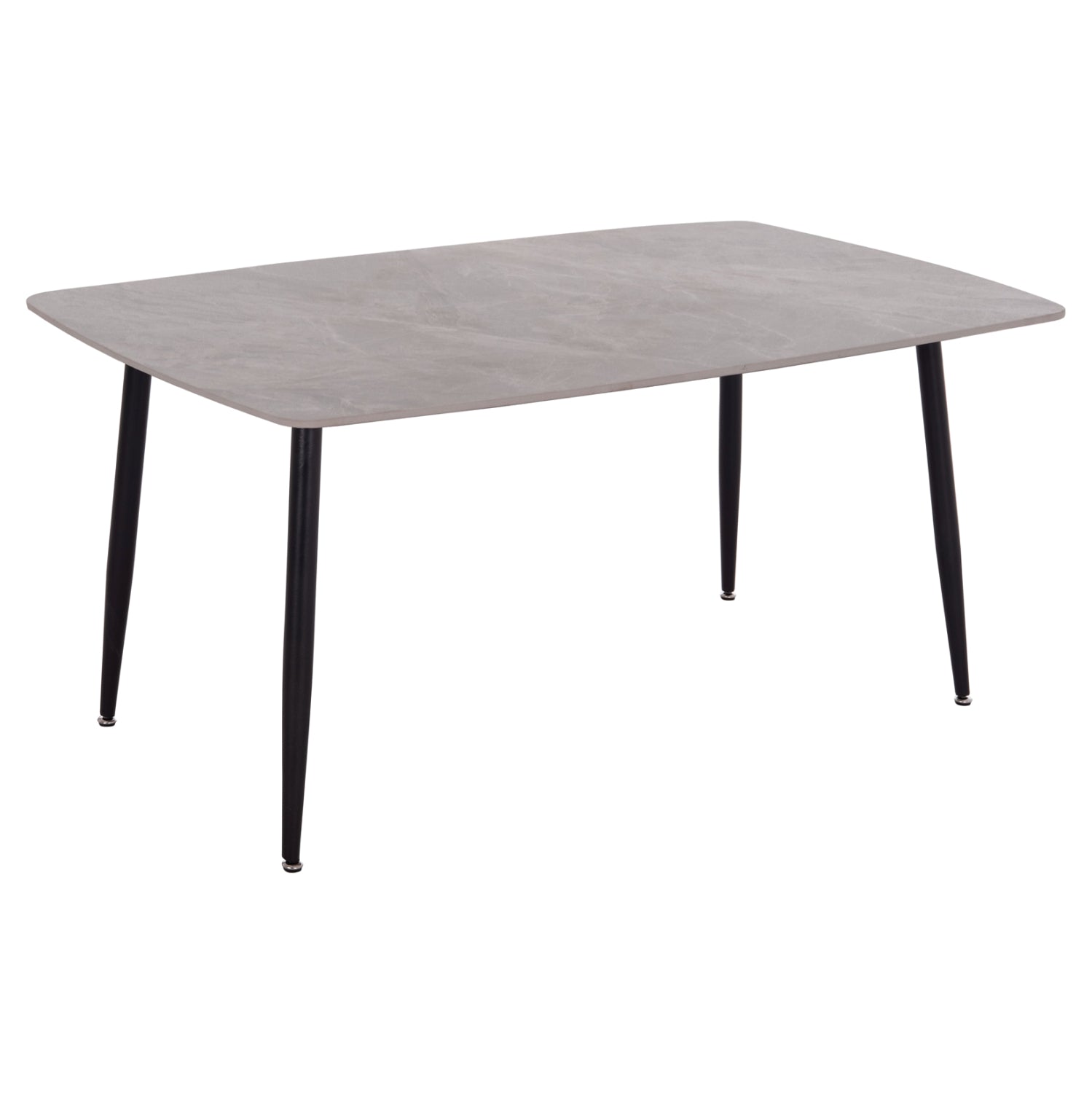 DINING TABLE RAVEN HM18150.13 CERAMIC TOP IN GREY MARBLE LOOK 160x80x74Hcm.