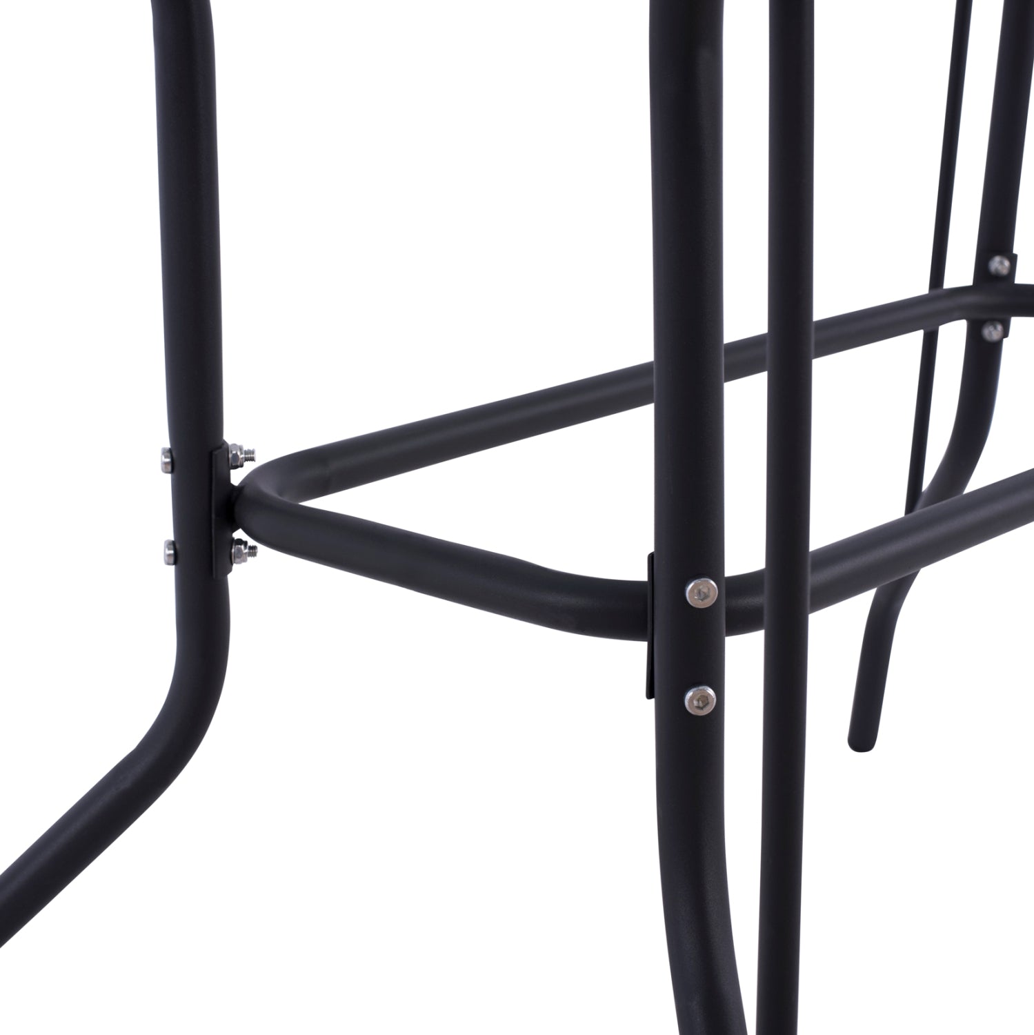 OUTDOOR METALLIC TABLE ADAM HM5020.01 DARK GREY WITH SAFETY GLASS TOP 110Χ60Χ71Hcm.