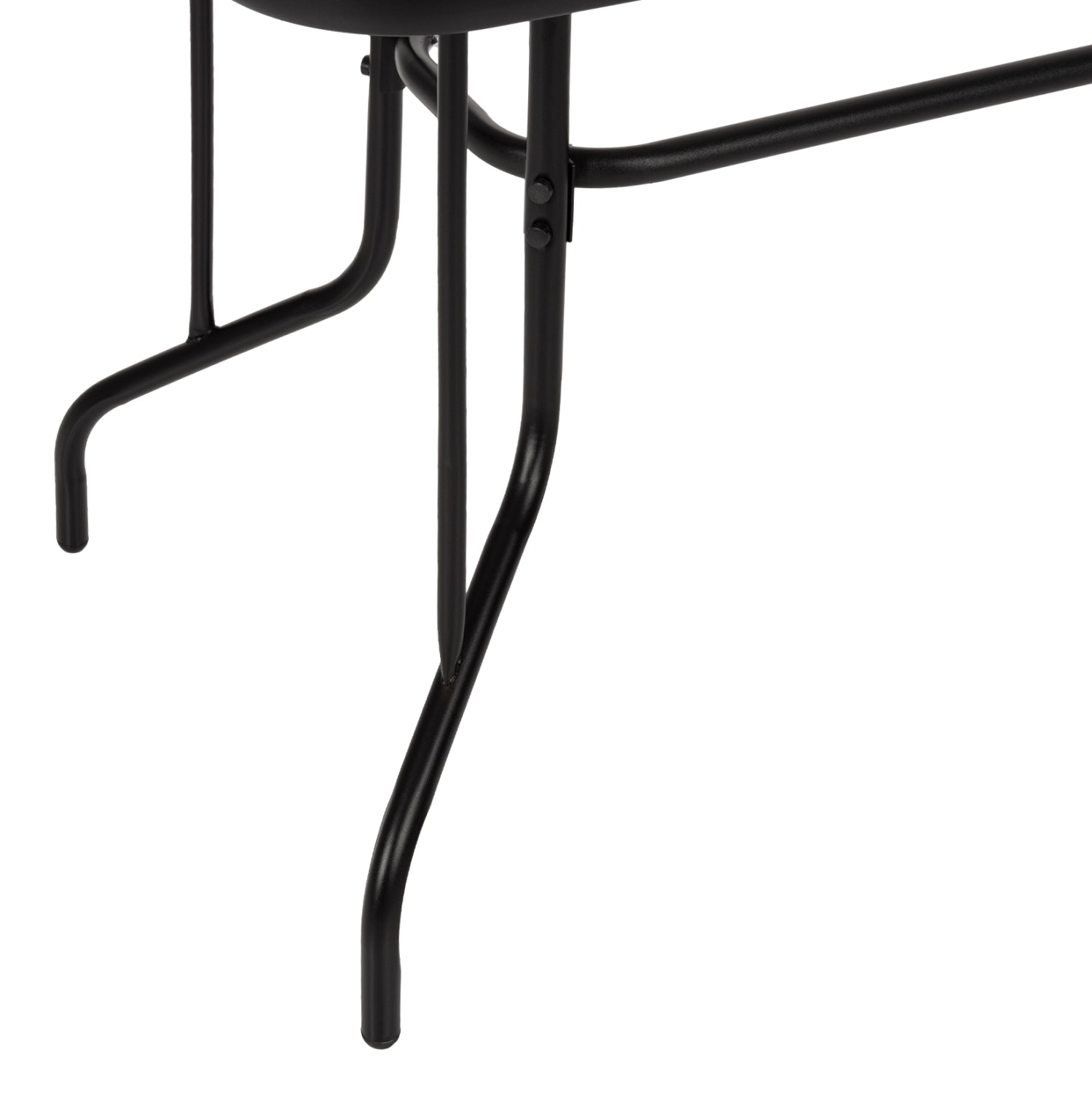 OUTDOOR METALLIC TABLE ADAM HM5020.03 BLACK WITH REINFORCED GLASS TOP 110Χ60Χ71Hcm.