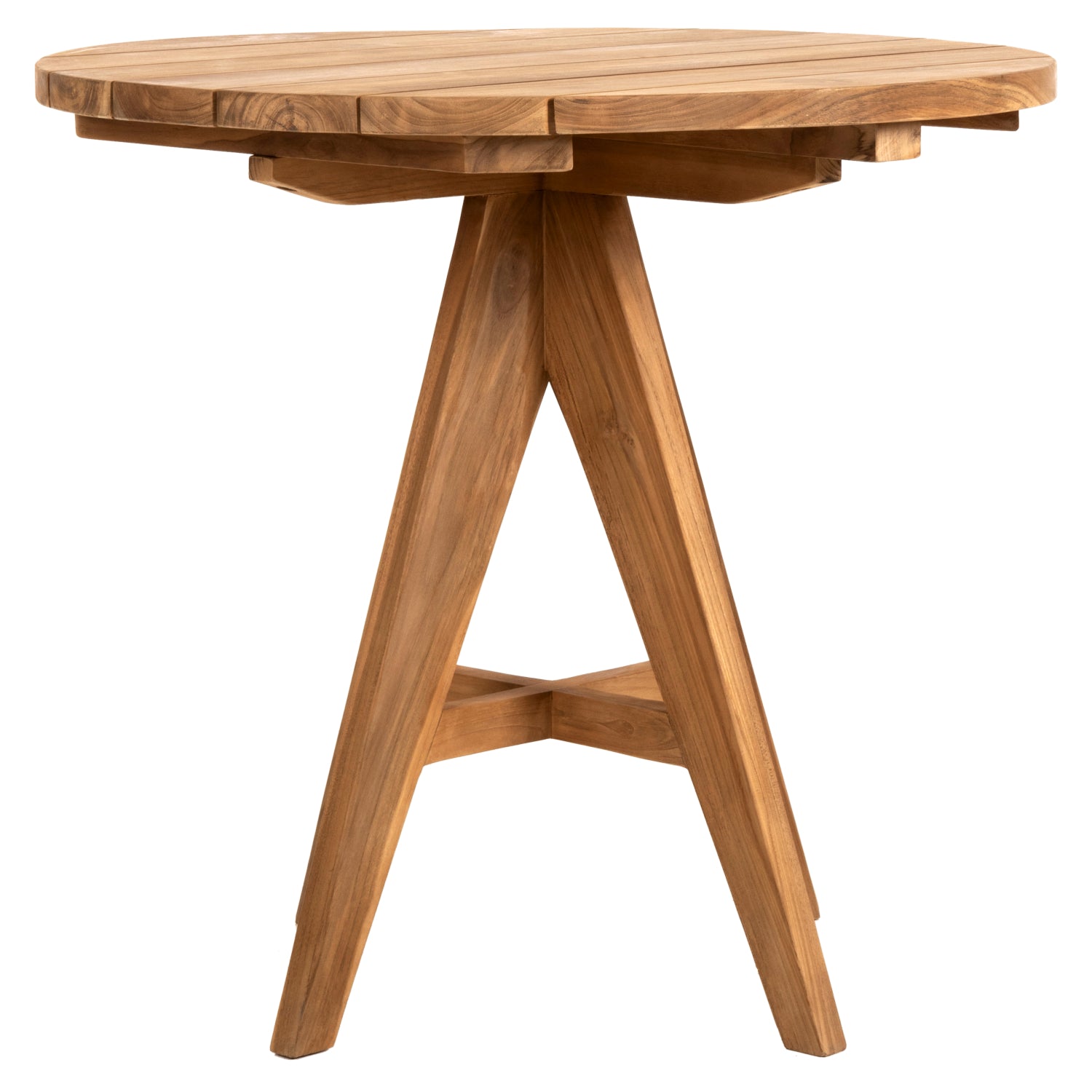 OUTDOOR ROUND TABLE LEO HM9623 TEAK WOOD 80x80x75Hcm.