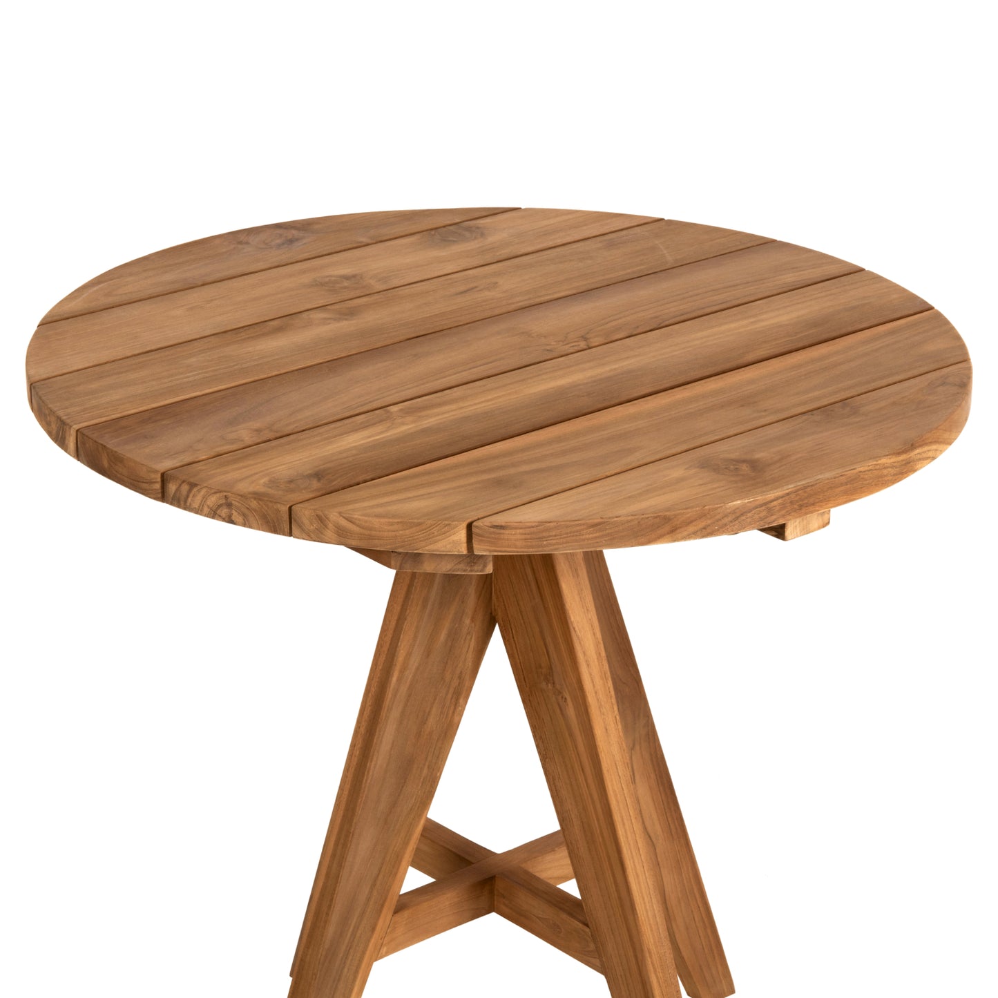 OUTDOOR ROUND TABLE LEO HM9623 TEAK WOOD 80x80x75Hcm.