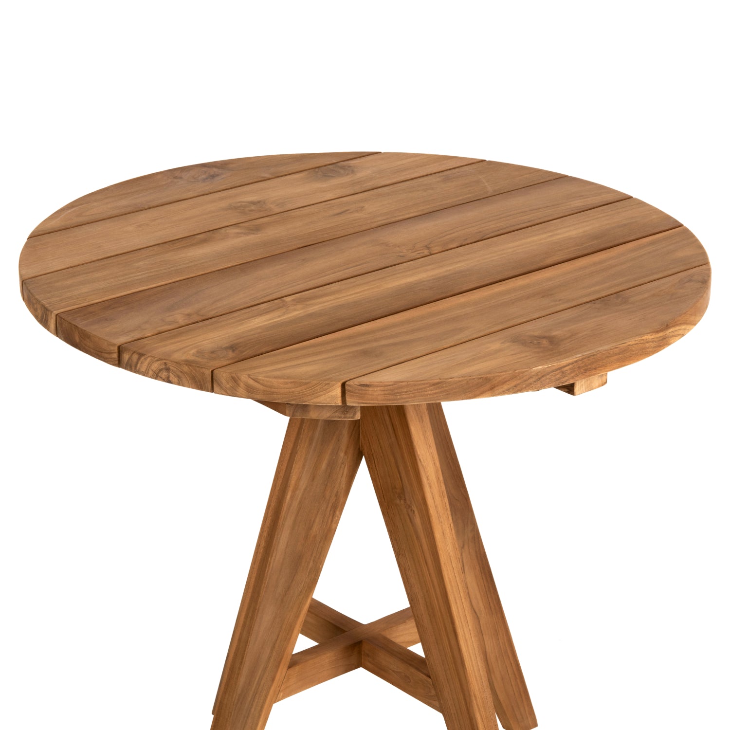 OUTDOOR ROUND TABLE LEO HM9623 TEAK WOOD 80x80x75Hcm.