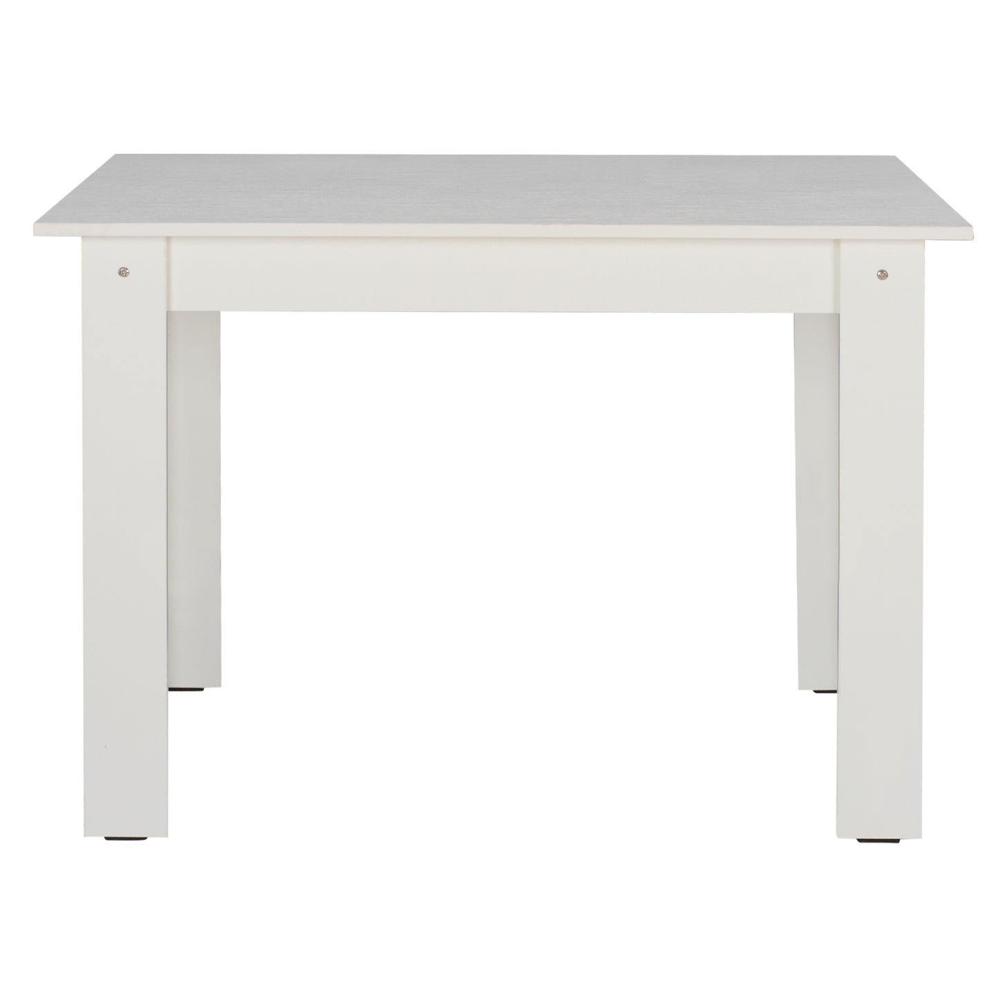 HM2429.03 kitchen table KELVIN, white, melamine, 140x80x77