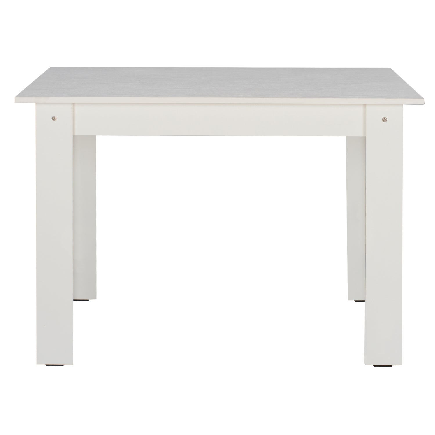 HM2429.03 kitchen table KELVIN, white, melamine, 140x80x77