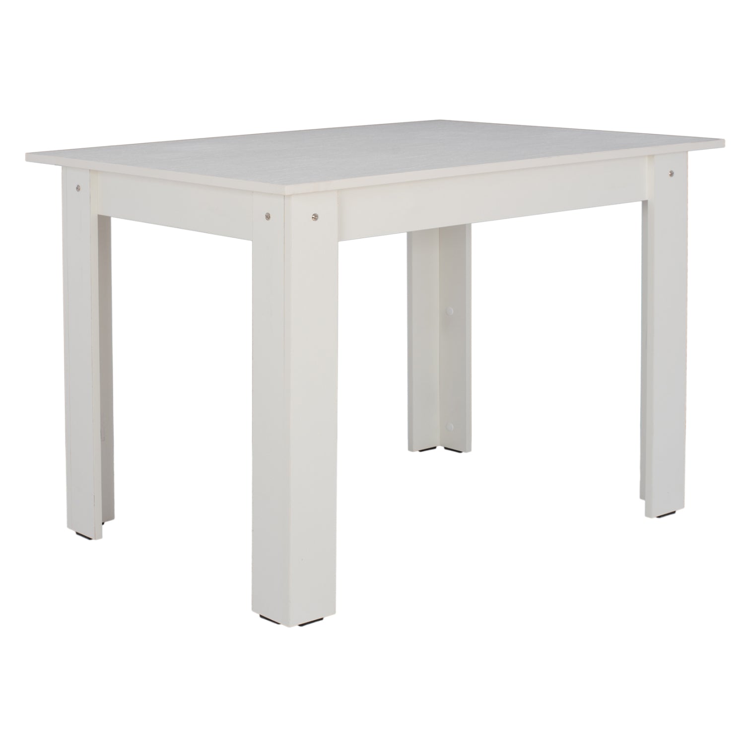 HM2429.03 kitchen table KELVIN, white, melamine, 140x80x77