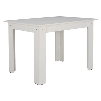 HM2429.03 kitchen table KELVIN, white, melamine, 140x80x77