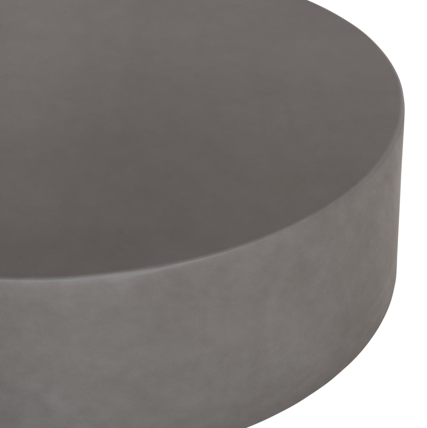 ROUND OUTDOOR COFFEE TABLE KYOKO HM6579.01 GREY FIBER CEMENT Φ90x30Hcm