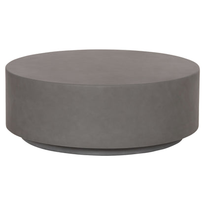 ROUND OUTDOOR COFFEE TABLE KYOKO HM6579.01 GREY FIBER CEMENT Φ90x30Hcm