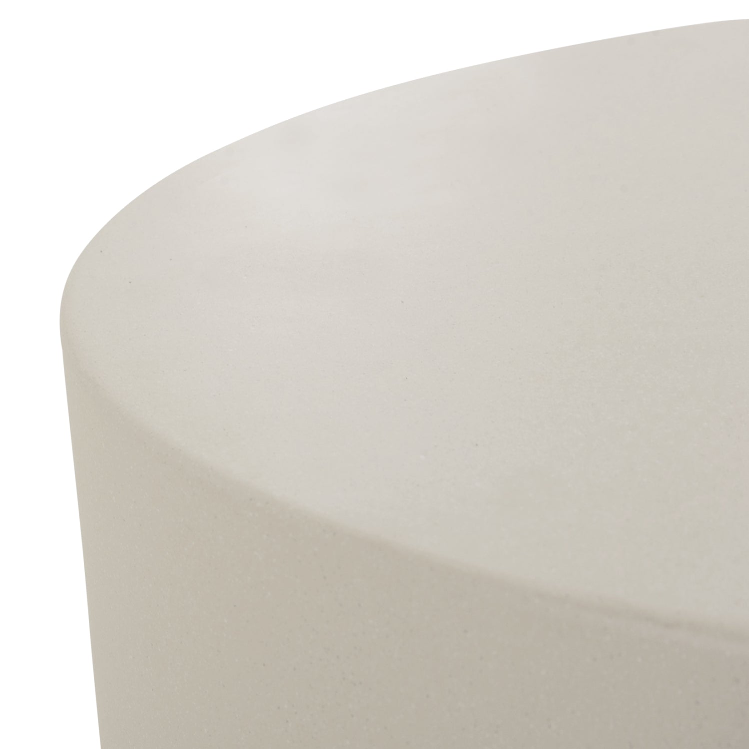 ROUND OUTDOOR COFFEE TABLE KYOKO HM6579.02 BEIGE FIBER CEMENT Φ90x34Hcm