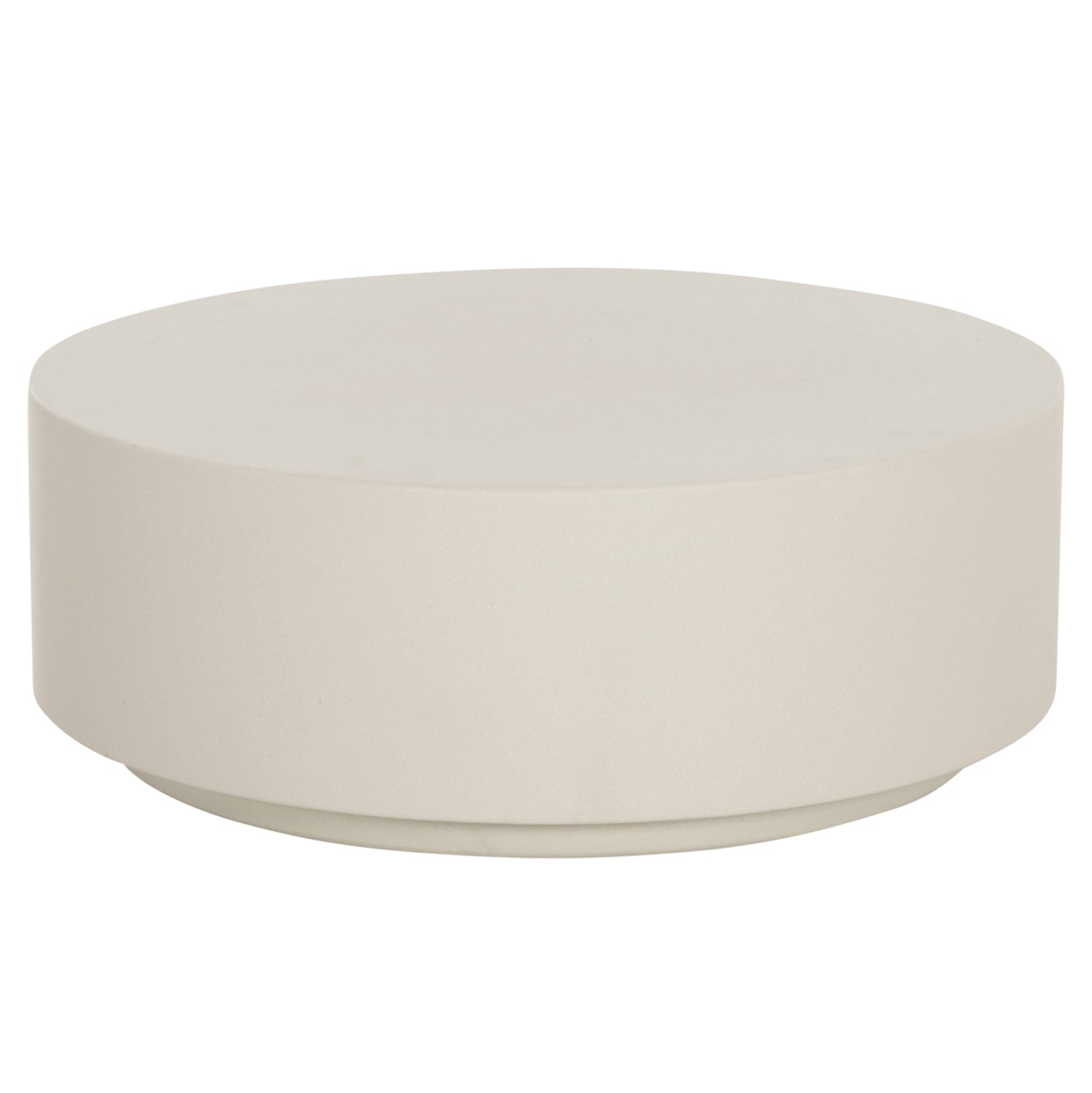 ROUND OUTDOOR COFFEE TABLE KYOKO HM6579.02 BEIGE FIBER CEMENT Φ90x34Hcm