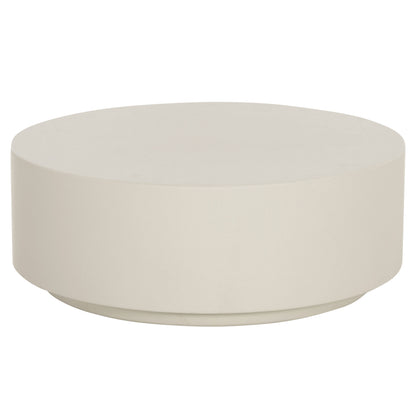 ROUND OUTDOOR COFFEE TABLE KYOKO HM6579.02 BEIGE FIBER CEMENT Φ90x34Hcm