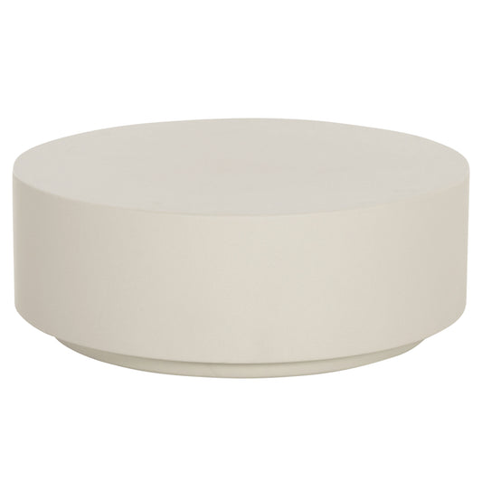 ROUND OUTDOOR COFFEE TABLE KYOKO HM6579.02 BEIGE FIBER CEMENT Φ90x34Hcm