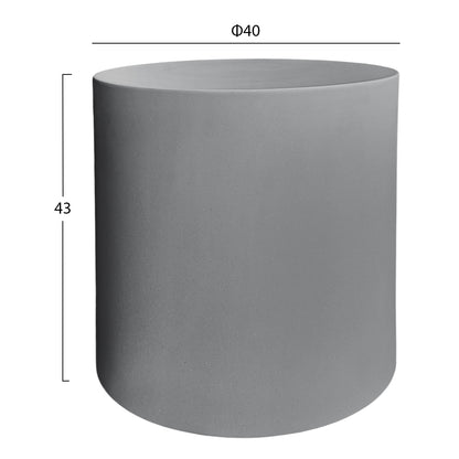 ROUND SIDE TABLE KYOKO HM6592.01 GREY FIBER CEMENT Φ40x43Hcm
