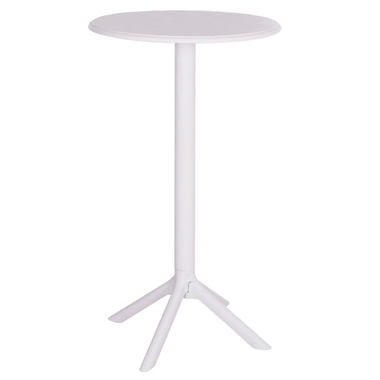 BAR TABLE ROUND TERRIN HM6126.11 POLYPROPYLENE WHITE Φ60x106Hcm.