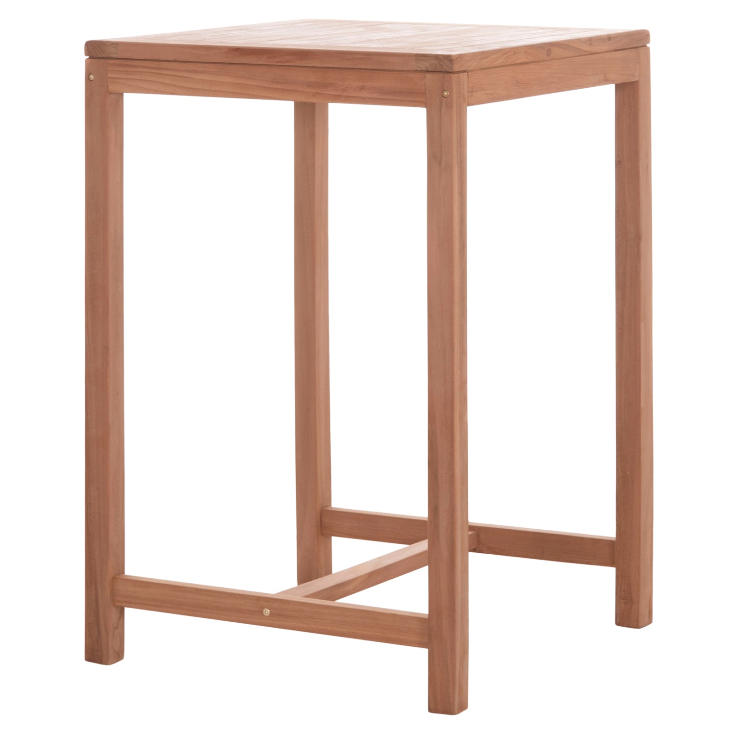 BAR SQUARE TABLE PRESSCOT HM18113 TEAK WOOD IN NATURAL COLOR 70x70x105Hcm.