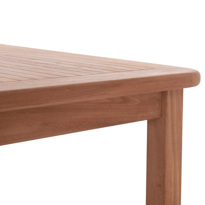DINING TABLE RECTANGULAR PRESSCOT HM18123 TEAK WOOD--NATURAL COLOR 140x80x76Hcm.