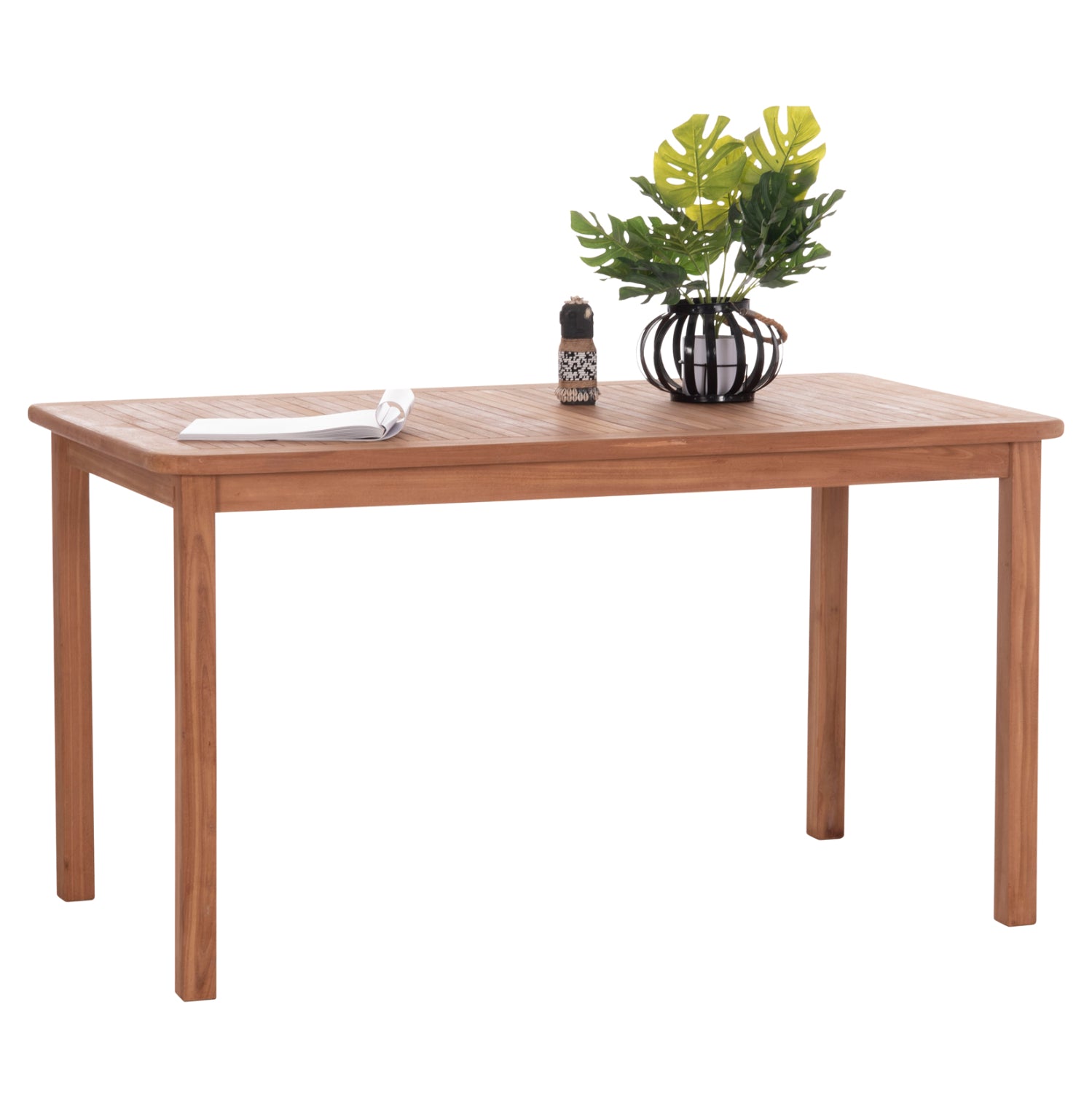 DINING TABLE RECTANGULAR PRESSCOT HM18123 TEAK WOOD--NATURAL COLOR 140x80x76Hcm.