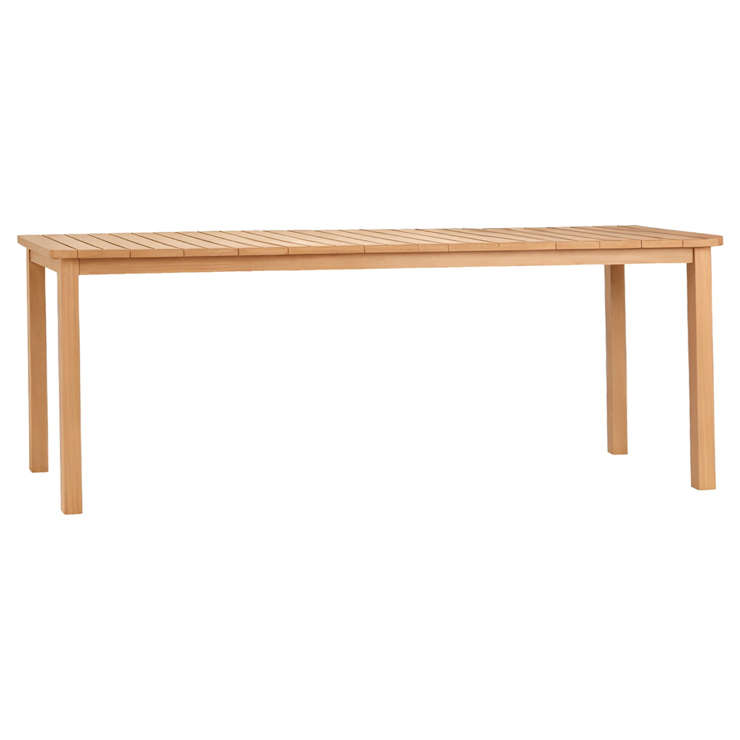 DINING TABLE RECTANGULAR FINTO HM6616 TEAK WOOD--NATURAL COLOR 200x100x75Hcm.