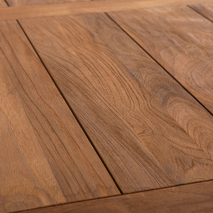 OUTDOOR CROSS LEG DINING TABLE HM5964 RECYCLED TEAK WOOD IN NATURAL COLOR 240x100x75Hcm.
