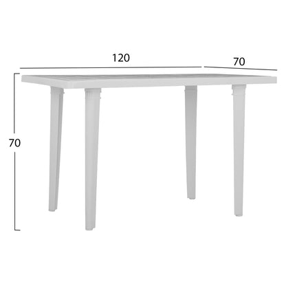 WHITE POLYPROPYLENE TABLE 0601010