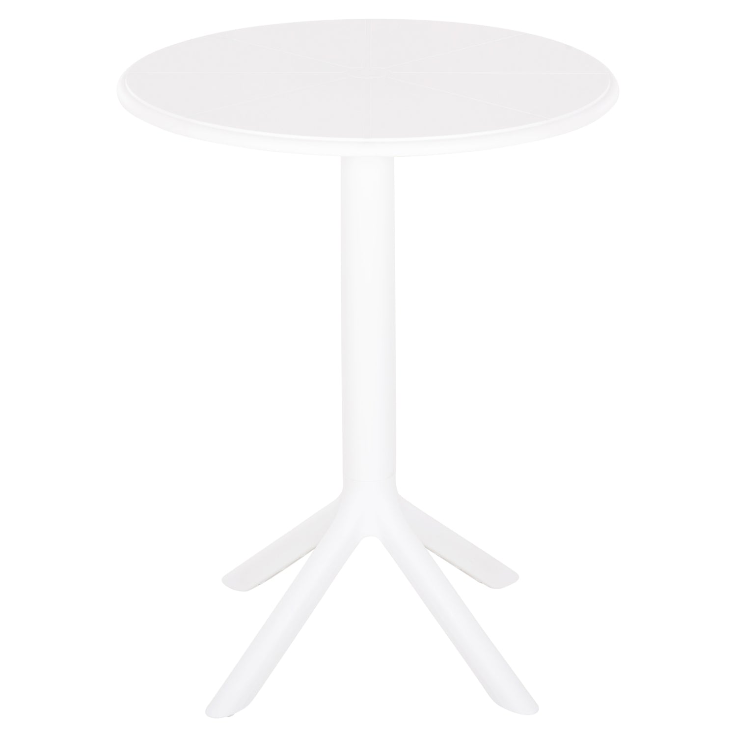 ROUND POLYPROPYLENE TABLE TERRIN HM6124.11 WHITE Φ61x77Hcm.