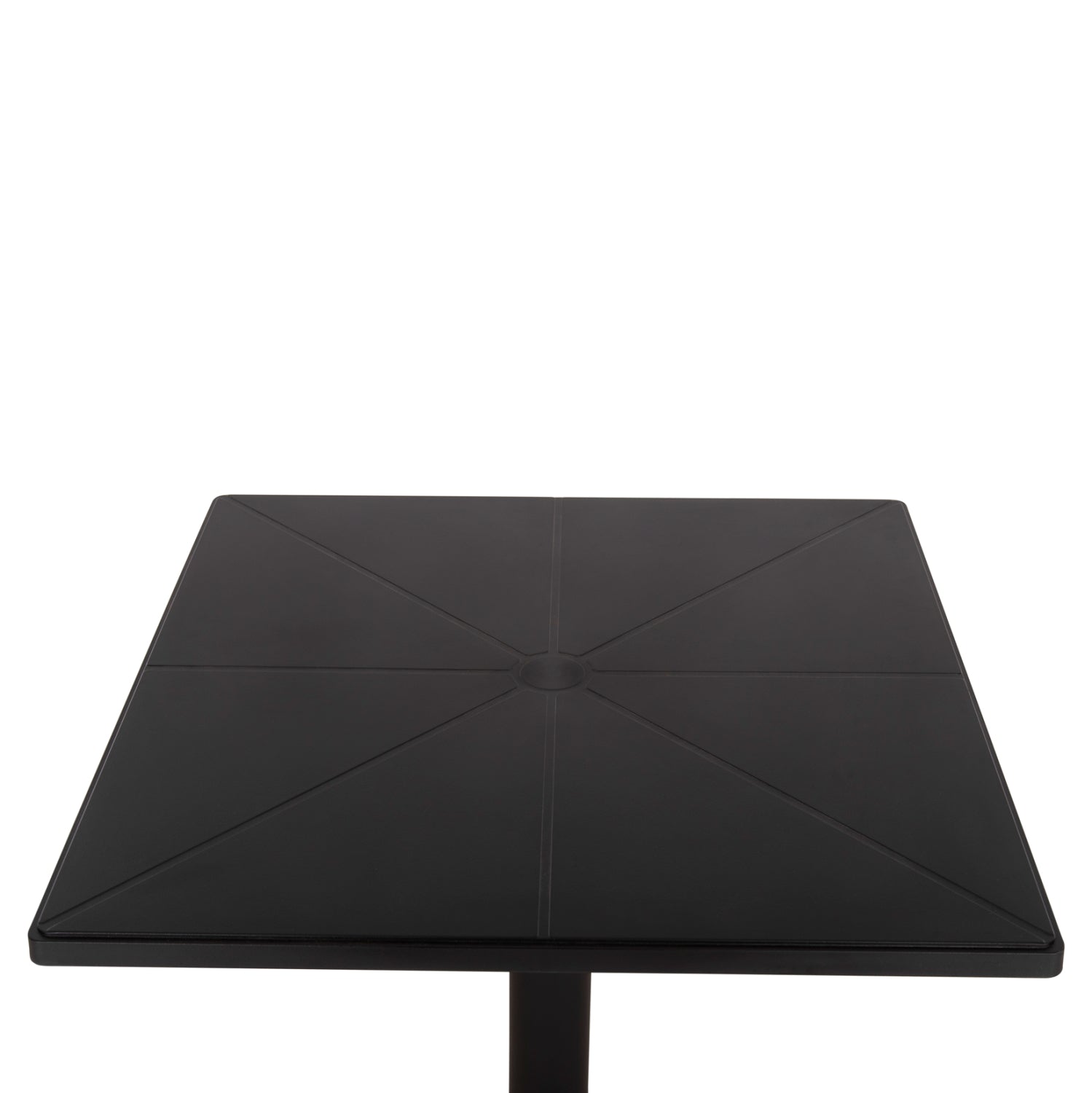 SQUARE POLYPROPYLENE TABLE TERRIN HM6125.12 BLACK 60,5x60,5x76,5Hcm.