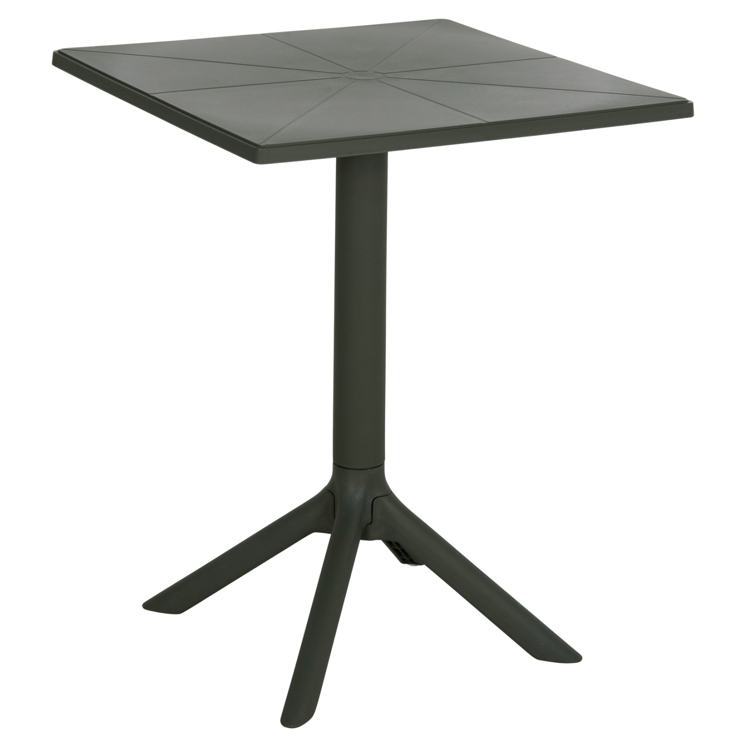 SQUARE POLYPROPYLENE TABLE TERRIN HM6125.15 DARK OLIVE 60x60x75Hcm.