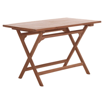 FOLDABLE RECTANGULAR TABLE ERIS HM18117 TEAK WOOD--NATURAL COLOR 120x70x76Hcm.