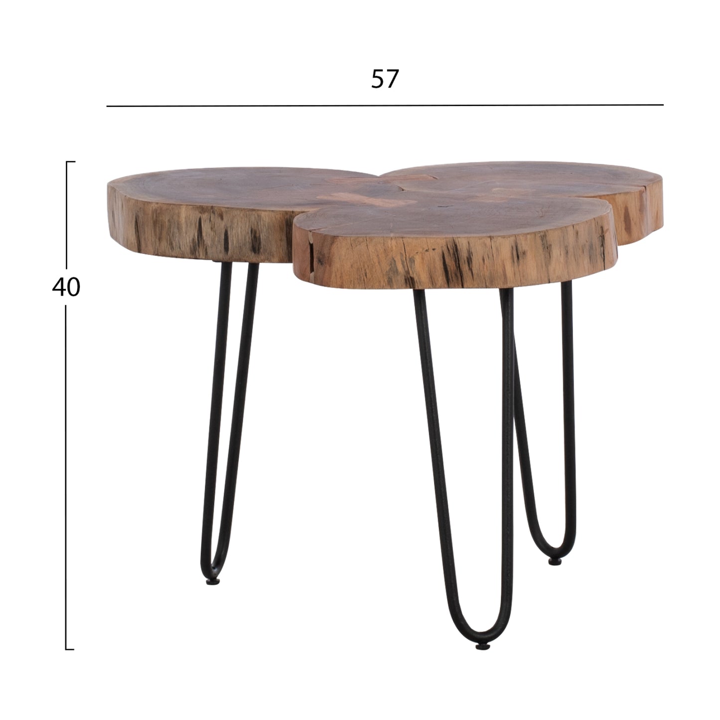 Coffee Table Oslo HM8211.11 solid acacia 57X57X40H