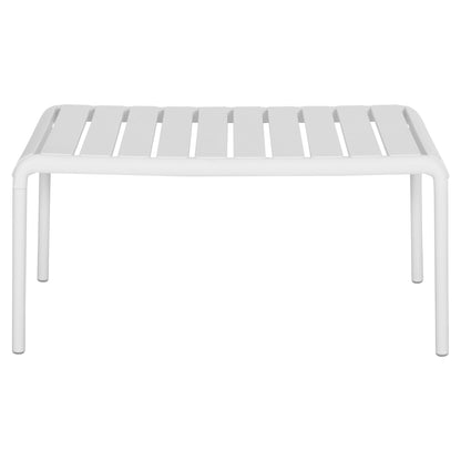 OUTDOOR COFFEE TABLE KORVER HM6334.01 POLYPROPYLENE IN WHITE 100x60x46Hcm.