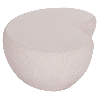 COFFEE TABLE GERSON HM18151.02L FIBER CEMENT IN WHITE--122x78,5x40Hcm.