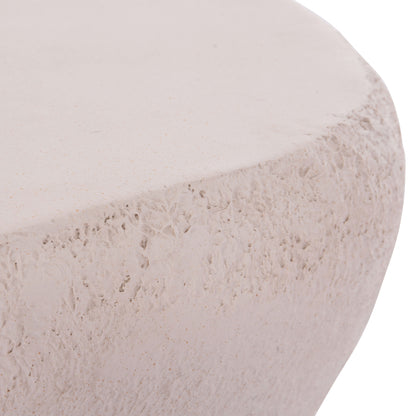 COFFEE TABLE GERSON HM18151.02L FIBER CEMENT IN WHITE--122x78,5x40Hcm.