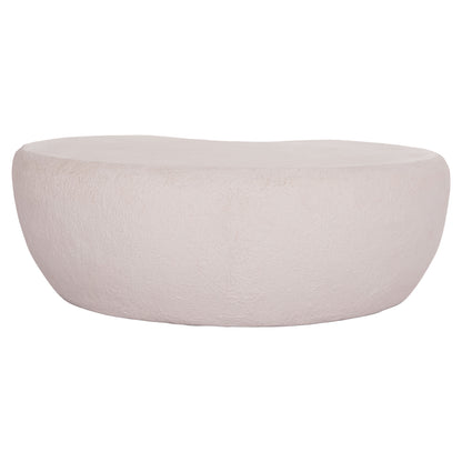 COFFEE TABLE GERSON HM18151.02S FIBER CEMENT IN WHITE--104x72x40Hcm.