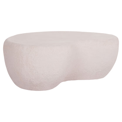 COFFEE TABLE GERSON HM18151.02S FIBER CEMENT IN WHITE--104x72x40Hcm.