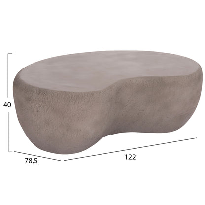 COFFEE TABLE GERSON HM18151.03L FIBER CEMENT IN GREY--122x78,5x40Hcm.