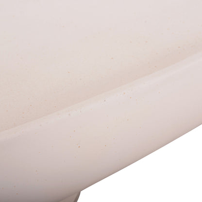 COFFEE TABLE DESSY HM18153.02 FIBER CEMENT IN WHITE--151x66x30Hcm.