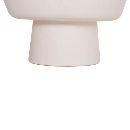 COFFEE TABLE PIRSON HM18155.02 FIBER CEMENT IN WHITE--Φ60x36Hcm.