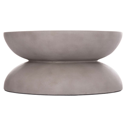 COFFEE TABLE ROUND ANNA HM18158.03 FIBER CEMENT IN GREY--Φ92x44.5Hcm.